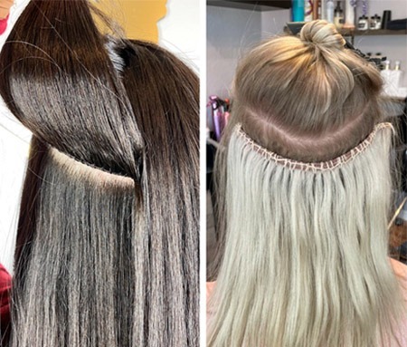 handweft vs machine weft Indian Hair Extension & locks